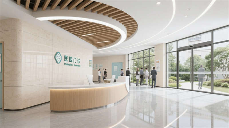 療愈綠洲，光影共生——合肥6000平醫院裝修設計效果圖